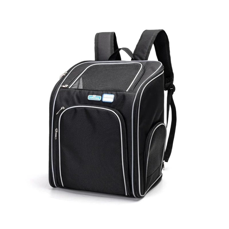Backpack for pets with ergonomic design, adjustable padding and multiple compartments, ideal for comfortably transporting your animals.