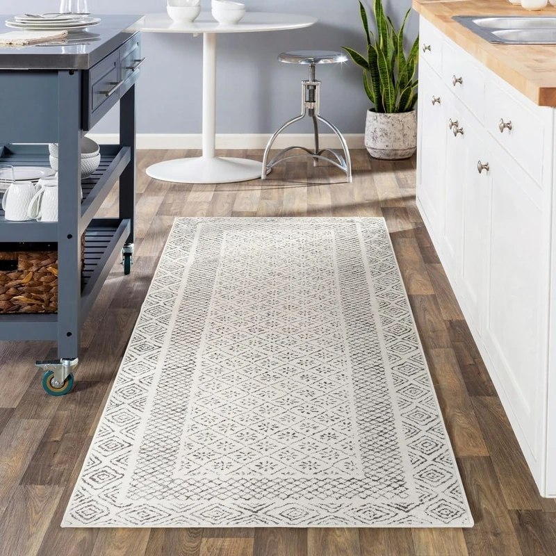 Livabliss x Becki Owens Luca Vintage Rug - Runner Rugs Living Room 80x220 cm, Hallway, Kitchen Area - Traditional Multicoloured Boho Style, Easy Care - Bohemian Large Rug, Ivory, Olive Green, Tan