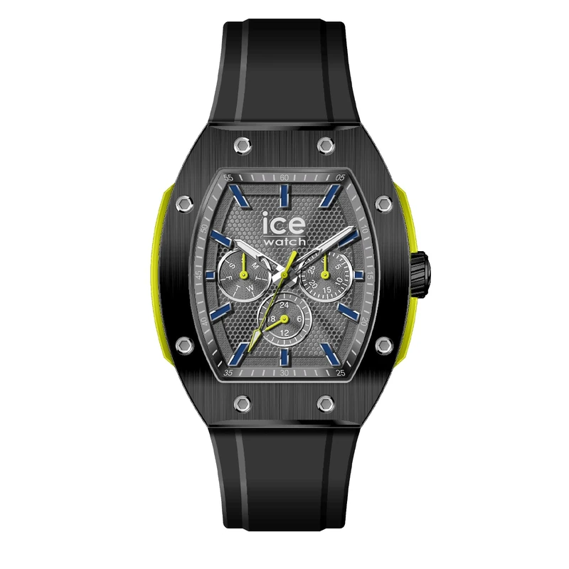 ICE-WATCH - ICE boliday Prestige Black Yellow - orologio da Uomo Nero con cinturino in Silicone - 024738 (Grande)