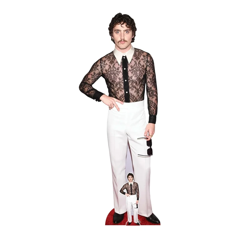 Star Cutouts CS1221 Benson Boone in Lace Shirt – 185cm Lifesize Cardboard Cutout | Perfect for Music Fans, Parties & Bedroom Décor