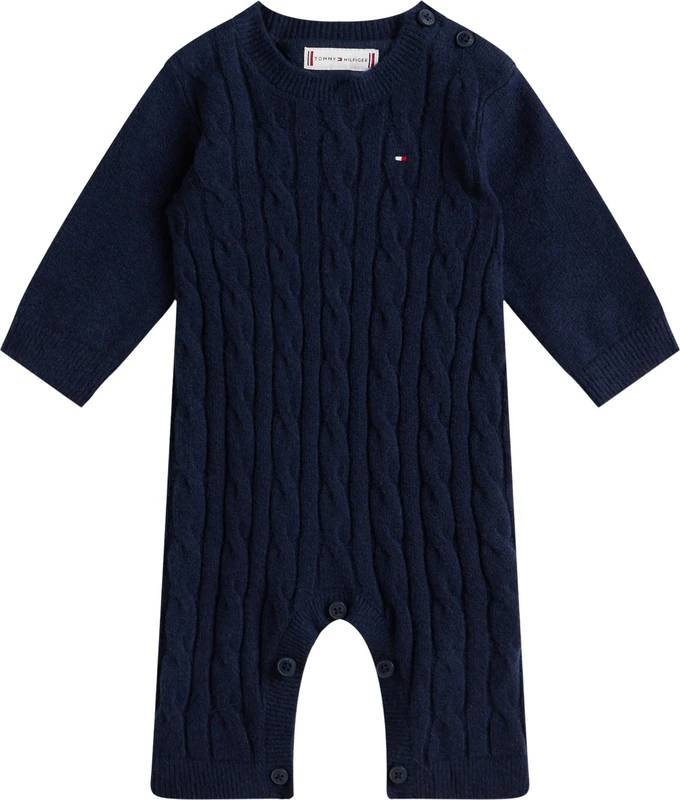 Tommy Hilfiger Newborn CABLE COVERALL KN0KN02225 BLUE (Dark Night Navy) 6 Month