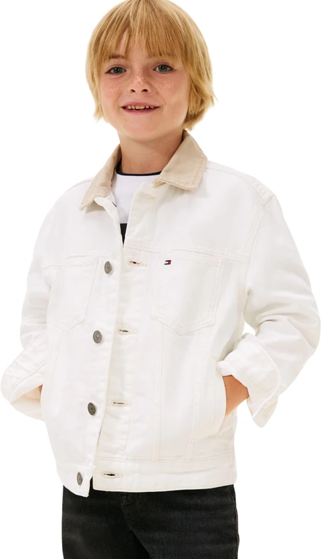 Tommy Hilfiger Boys HERITAGE FLAG DENIM TRUCKER KB0KB10082 DENIM (Denim Archive) 14 Years - Image 1