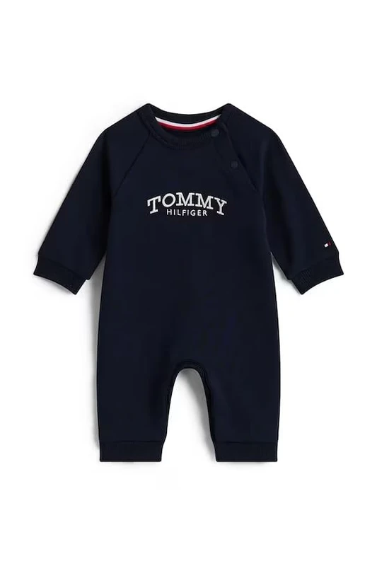 Tommy Hilfiger Newborn MONOTYPE COVERALL KN0KN02136 BLUE (Dark Night Navy) 9 Month - Image 1
