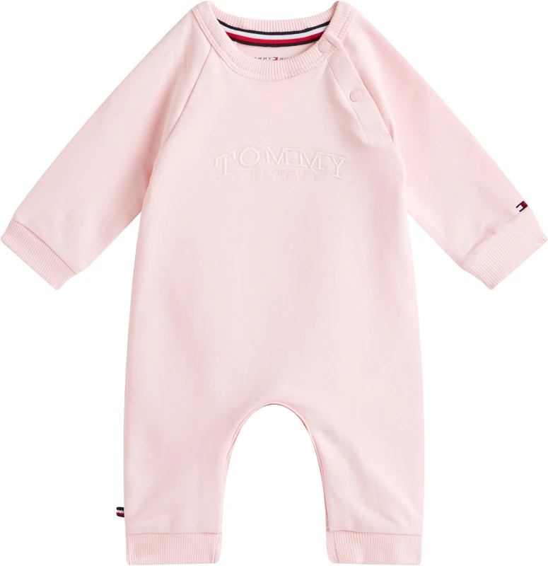 Tommy Hilfiger Newborn MONOTYPE COVERALL KN0KN02136 PINK (Duchess Pink) 6 Month