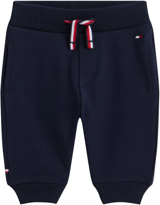 Tommy Hilfiger Unisex Essential Sweatpants KN0KN02203 Sweatpants, Blue (Dark Night Navy), 6 Month