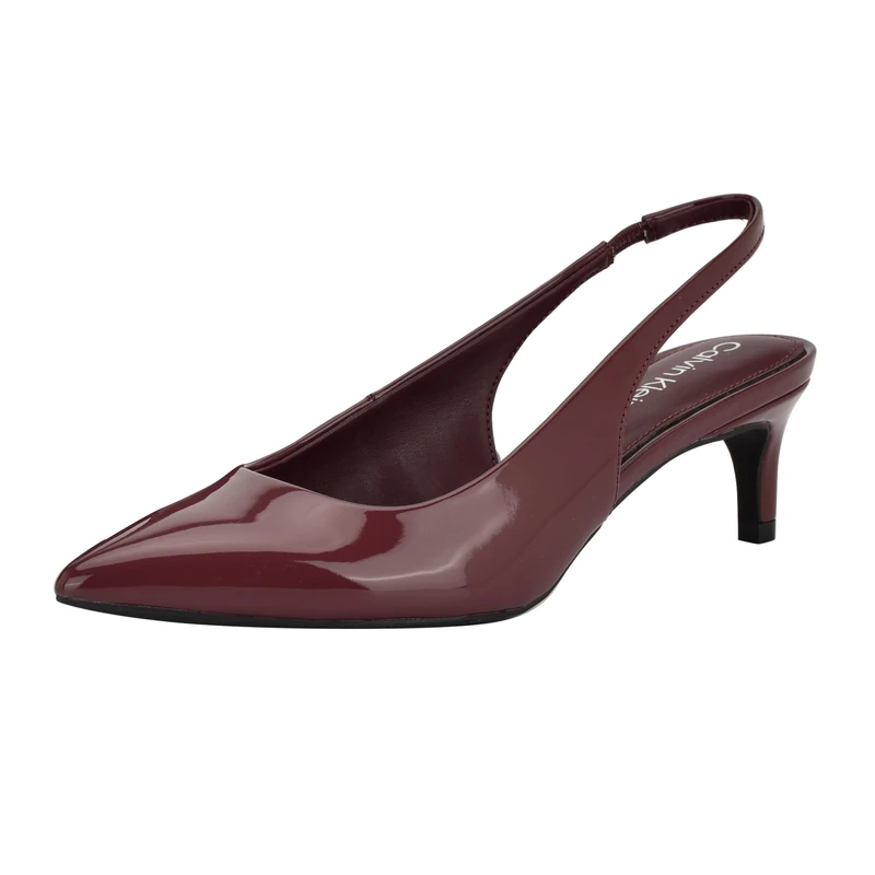 Calvin Klein Dainty, Women's Pumps, Dark Red Patent 600, EU 38