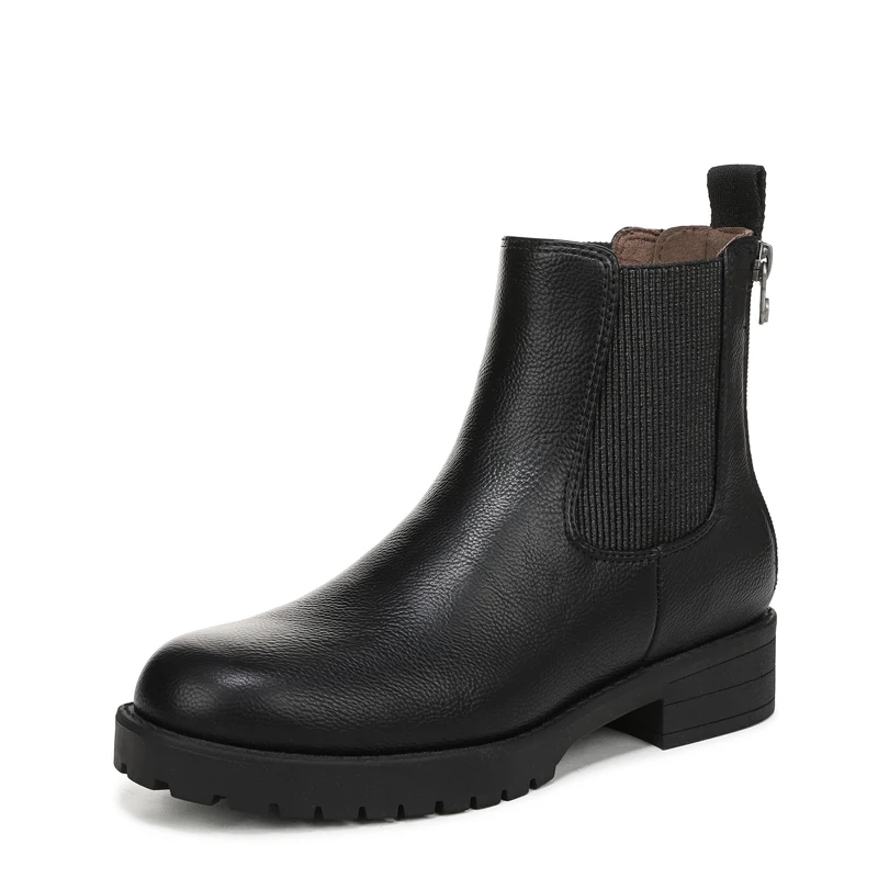 Blowfish Women's Dover Chelsea Boots, Black Faux Leather, Medium Fit, UK 8