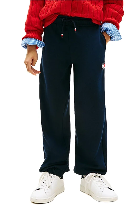 Tommy Hilfiger Kids Gender Inclusive Heritage Flag Sweatpants KS0KS00715 Blue (Dark Night Navy) 18 Month