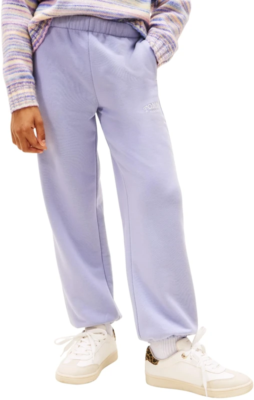 Tommy Hilfiger Girl's MONOTYPE Sweatpants KG0KG08981 Sweatpants, Blue (Periwinkle Dusk), 14 Years