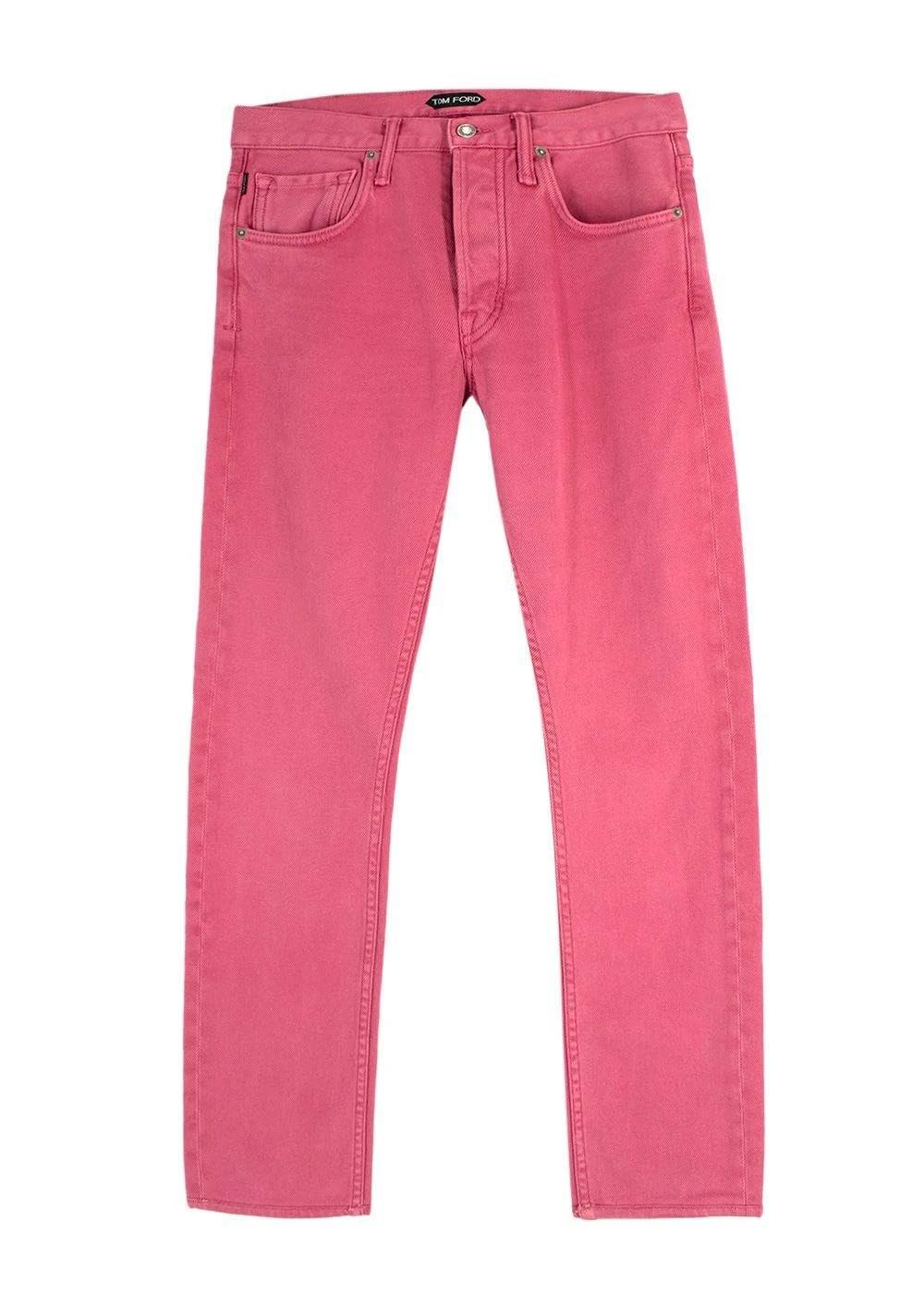 Tom Ford Pre-Loved Men's Pink Denim Slim Fit Jeans