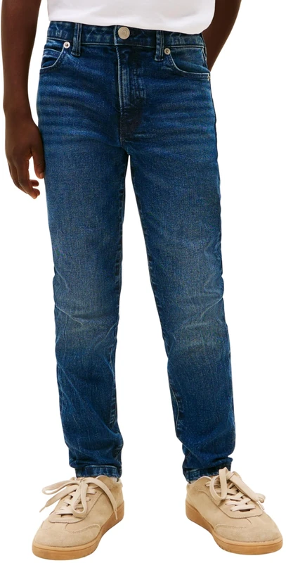 Tommy Hilfiger Boy's Straight Dark Jeans KB0KB10040 Straight, Denim (Denim Dark 01), 6 Years - Image 1