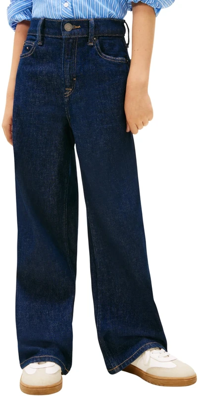 Tommy Hilfiger Girl's Mabel Rinse Jeans KG0KG08961 Straight, Denim (Rinse), 8 Years