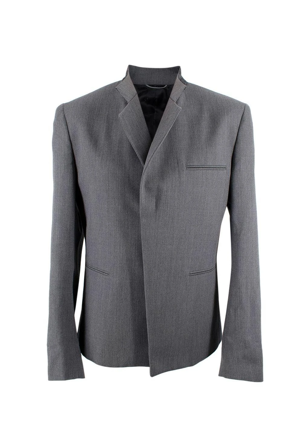 Dior Pre-Loved Men's Christian Homme Grey Single Breasted Wool Blazer