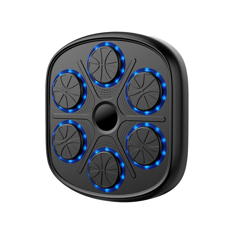 Active 100 Music Boxing Machine with Cool Lights, Bluetooth Connection, USB Charging, Wall-Mounted Boxing Machine with Boxing Pads for Safe Exercise, Ideal for Adults & Children (Style-2)