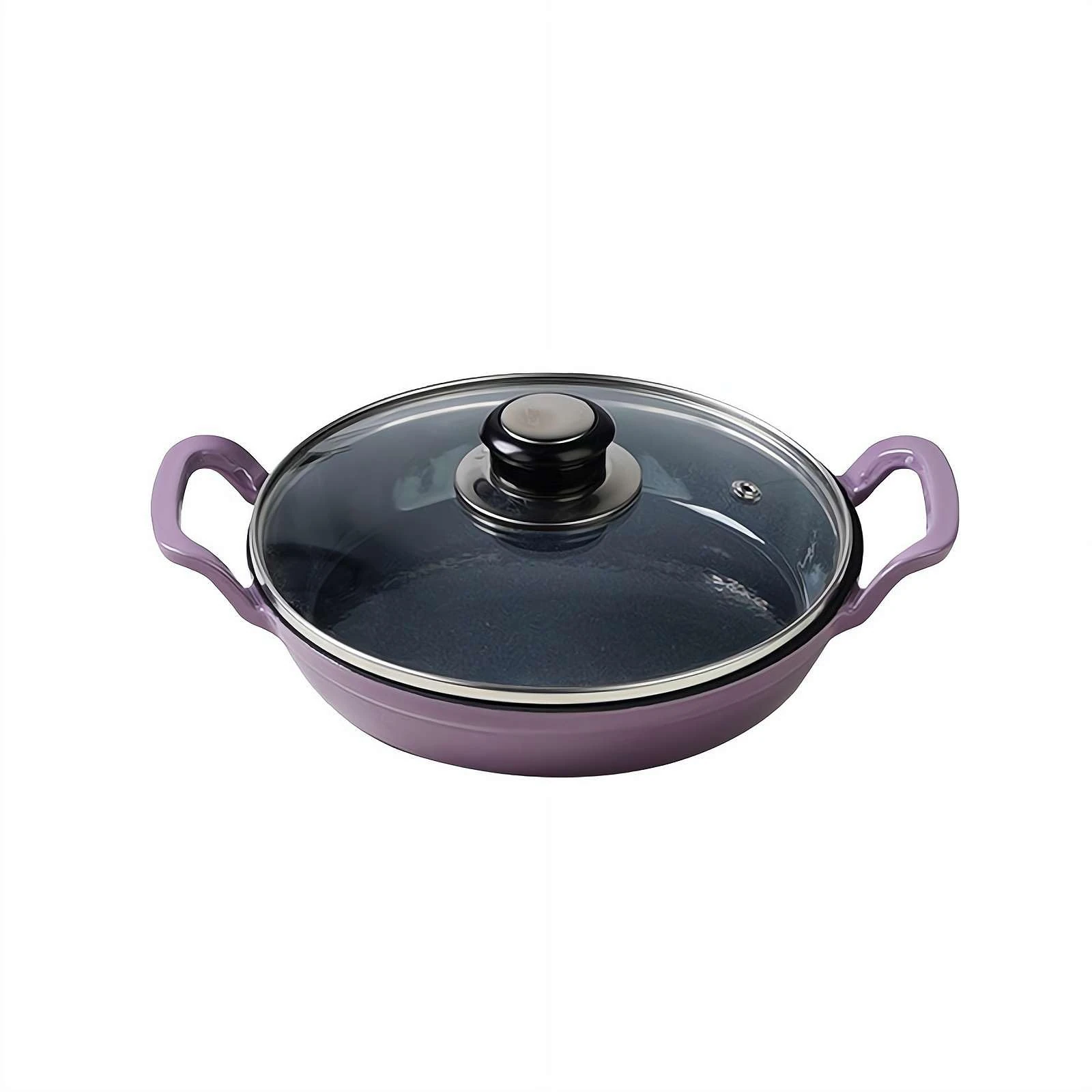 Enameled Cast Iron Dutch Oven - Oval Dutch Oven Casserole - Cast Iron Braiser Pan with Lid - Round Dutch Oven Pot for Slow Cooking