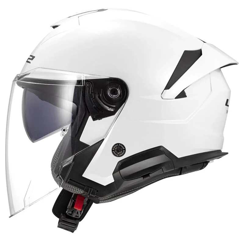 LS2 Open Faced Motorcycle Helmet - OF618 VERSO II SOLID WHITE (S) 55-56cm