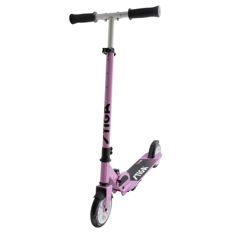 STIGA Cruise 145-S Kick Scooter for Adults and Children from 7 Years Old - Adjustable Height - Foldable - With Big 145mm Wheels - Pink