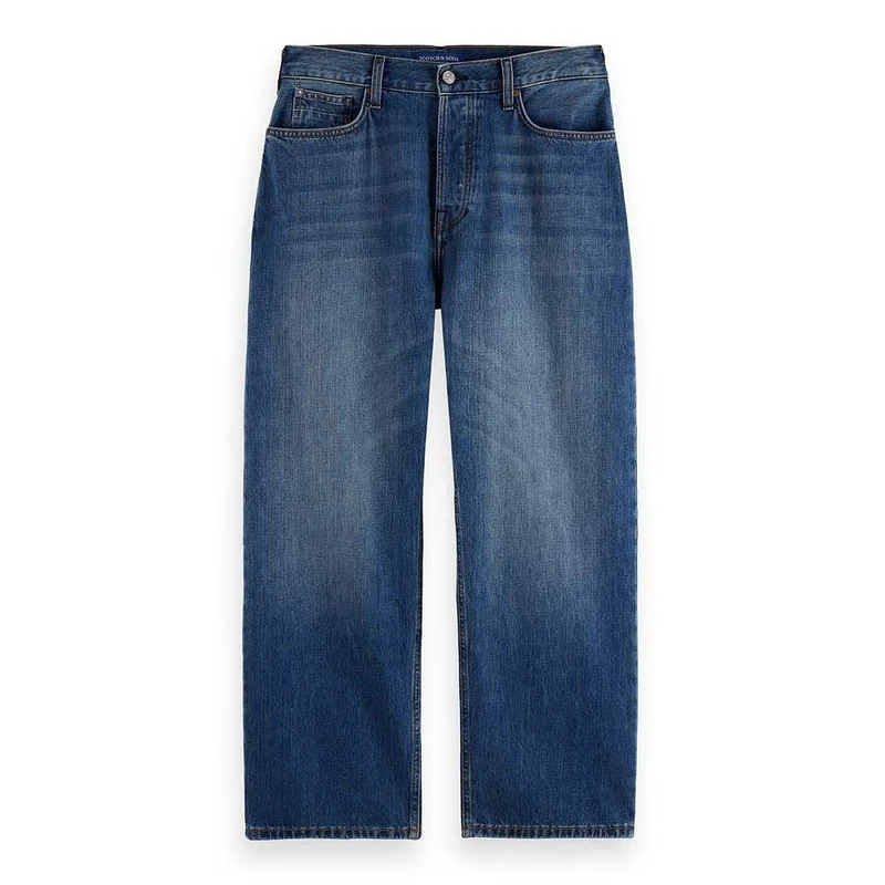 Scotch & Soda Mens The Pitch Loose-fit Jeans, Bring The Blue, 28W / 32L UK