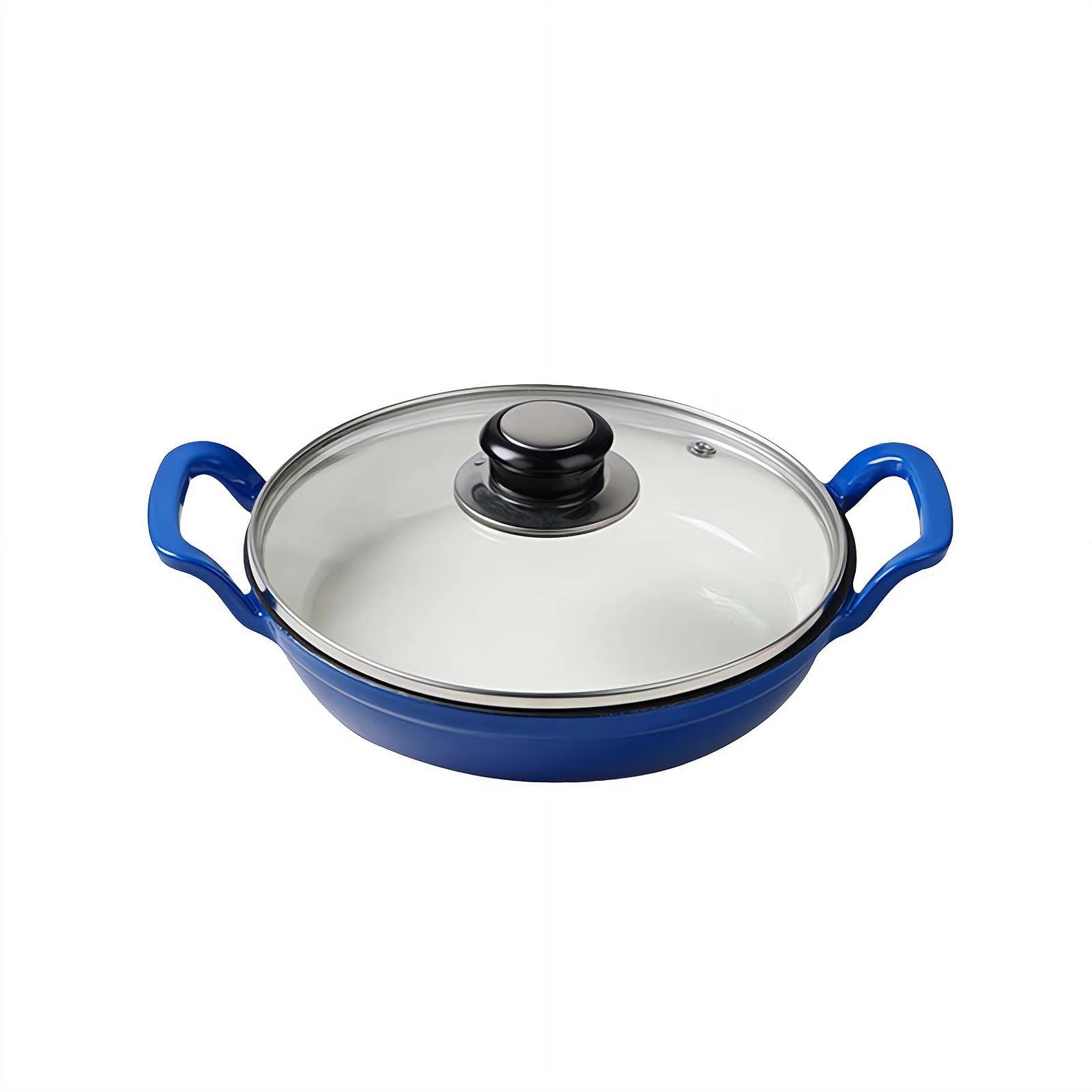 Enameled Cast Iron Dutch Oven - Oval Dutch Oven Casserole - Cast Iron Braiser Pan with Lid - Round Dutch Oven Pot for Slow Cooking