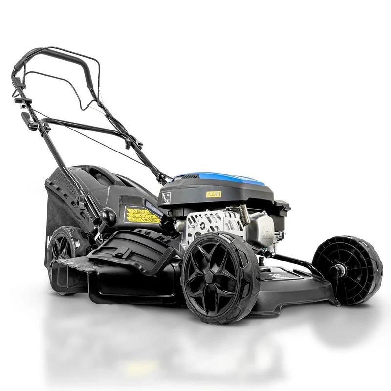 Hyundai 18" / 46cm Black Edition Self-Propelled Petrol Lawnmower, 150cc, 4-in-1 Mulch, 50L Collect, Rear and Side Discharge, 3 Year Warranty