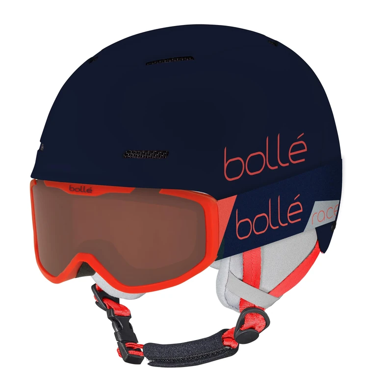 bollé - COMBO | Ski Helmet and Goggles | B-FUN JR ROCKET | Blue & Red Matte | Extra Small-Small | Unisex | Children
