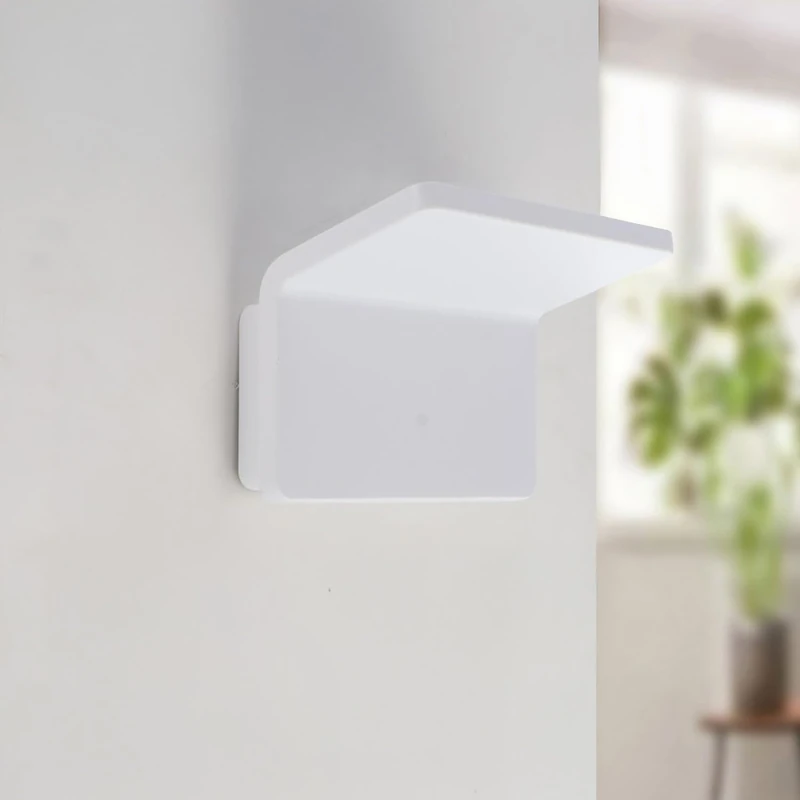 M Ledme - Double White 20W LED Indoor Wall Light, 3000K Warm Light Indoor LED Floodlight, 90° Beam Angle, Modern Decorative White Wall Light 1700lm.