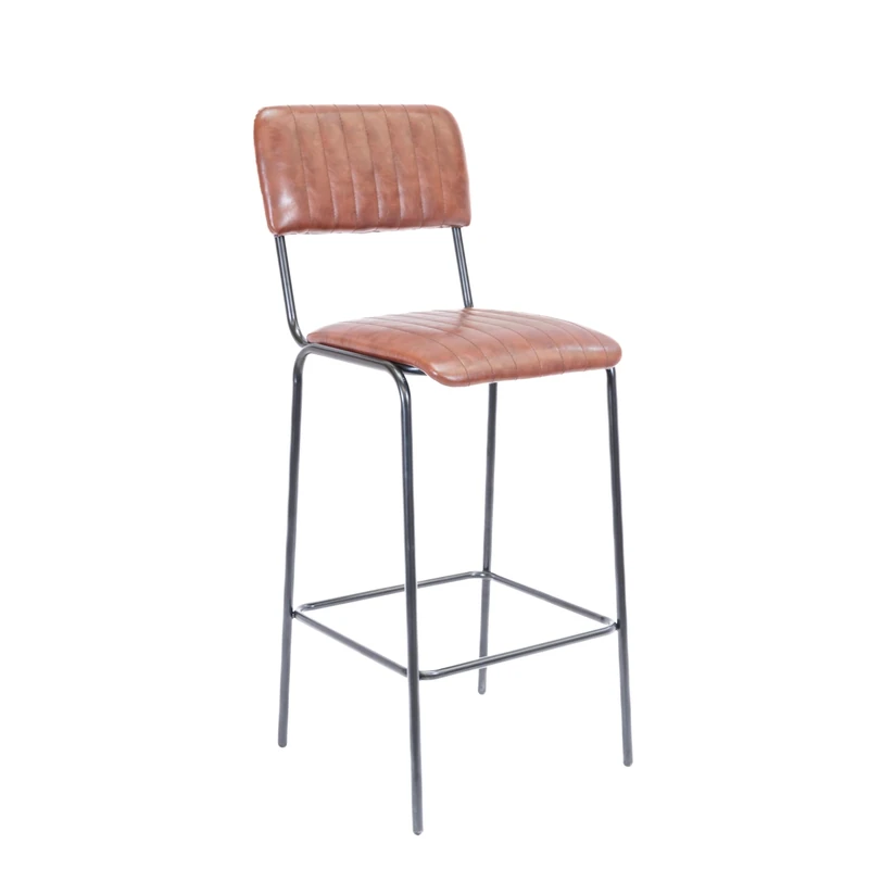 Office Hippo TAVERN HIGH CHAIR | BROWN PU