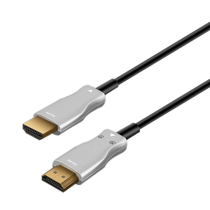 VoltShine Premium Fiber High Speed Type A/M HDMI Cable 50 meters, ideal for high quality video and audio transmission.