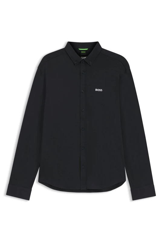 BOSS Men's Shirt, Black 002, 4XL