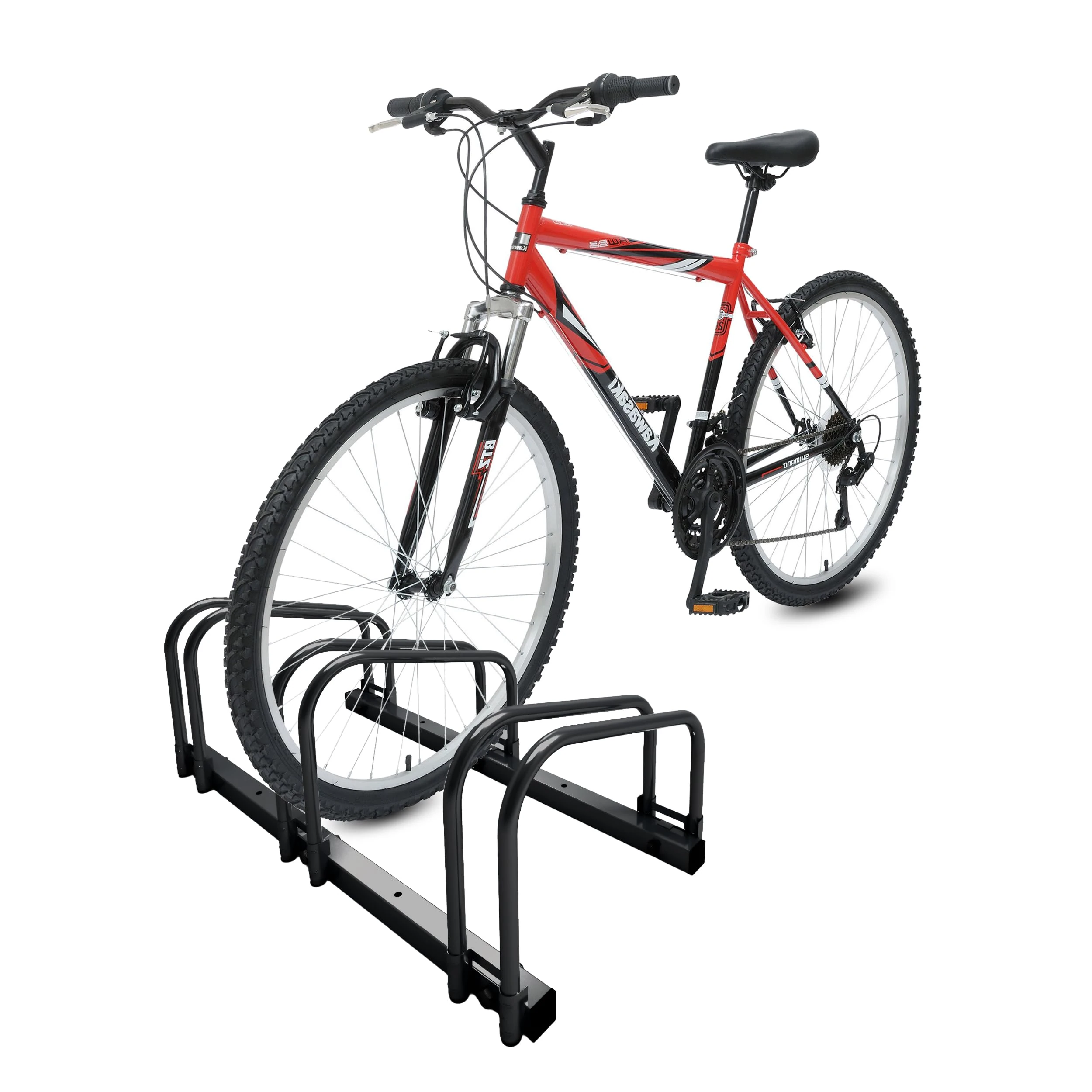 VOUNOT 3 Bike Parking Stand, Parking, Bike Parking, Floor and Wall Mount, Indoor and Outdoor, Black