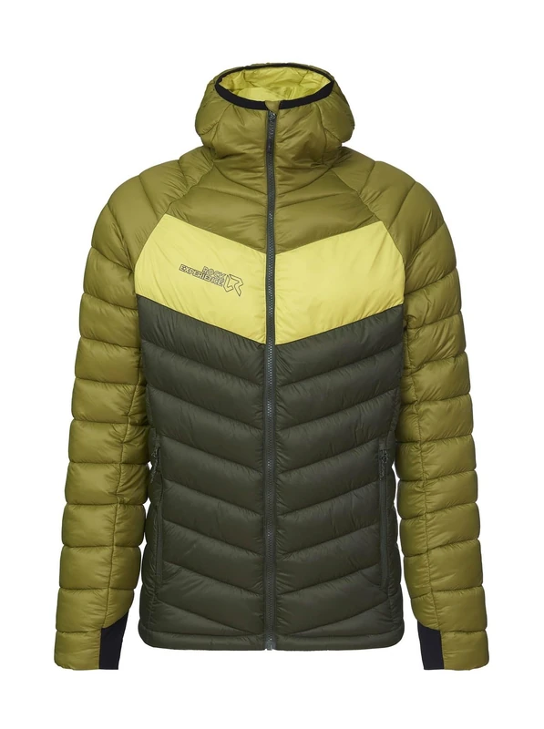 Rock Experience Men's Re.Tanana Padded Man Technical Jacket | Windproof, Dark Green/Green, S