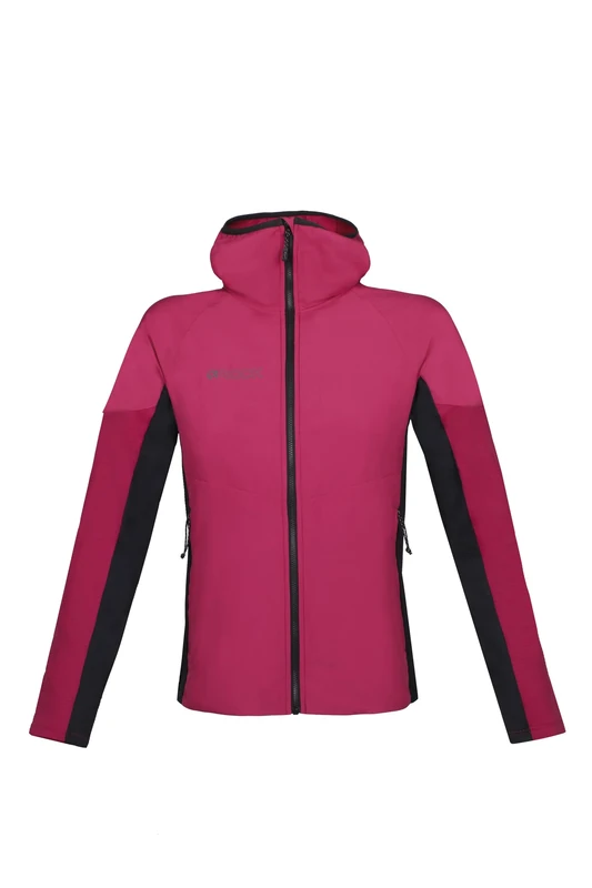 Rock Experience Women's South Face Hoodie Hybrid Woman Jacket Technical, Windproof, Black, XXL