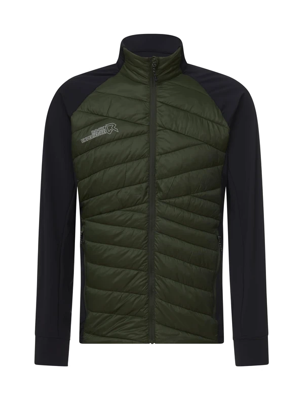 Rock Experience Men's Lancelot Hybrid Man Technical Jacket | Windbreaker, Dark Green/Green/Black, XXL