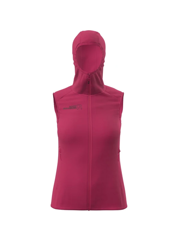 Rock Experience Women's Ofen Hoodie Softshell Woman Vest Jacket | Windproof, red, M
