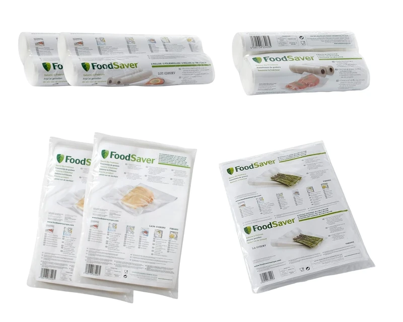 FoodSaver Mega Kit 4 Rolls 28 x 550 cm (2 x 2) + 96 Bags 8" x 11.5" (2x48) + 2 Rolls 20 x 670 cm + 32 Extra Large Bags 28.5 x 36 cm, Heat Sealable, BPA Free, Compatible Vacuum Machines