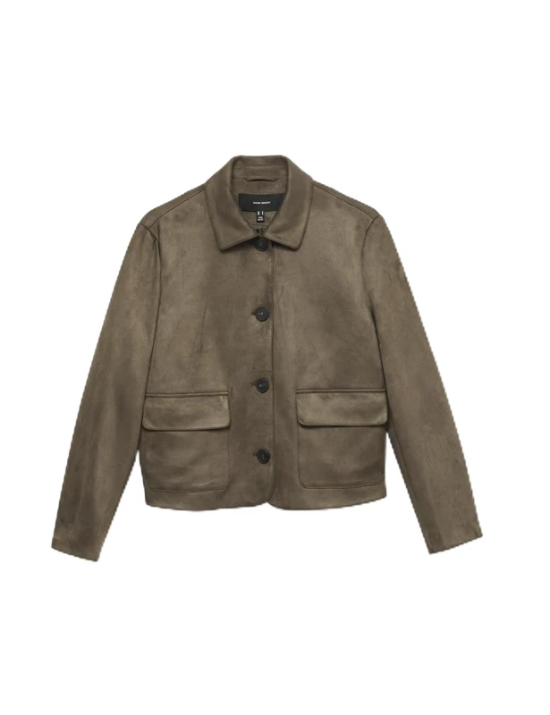 VERO MODA Vmjose Kelly Short Jacket Ga Noos, Chocolate Chips, L Women, Chocolate Flakes, L - Image 1