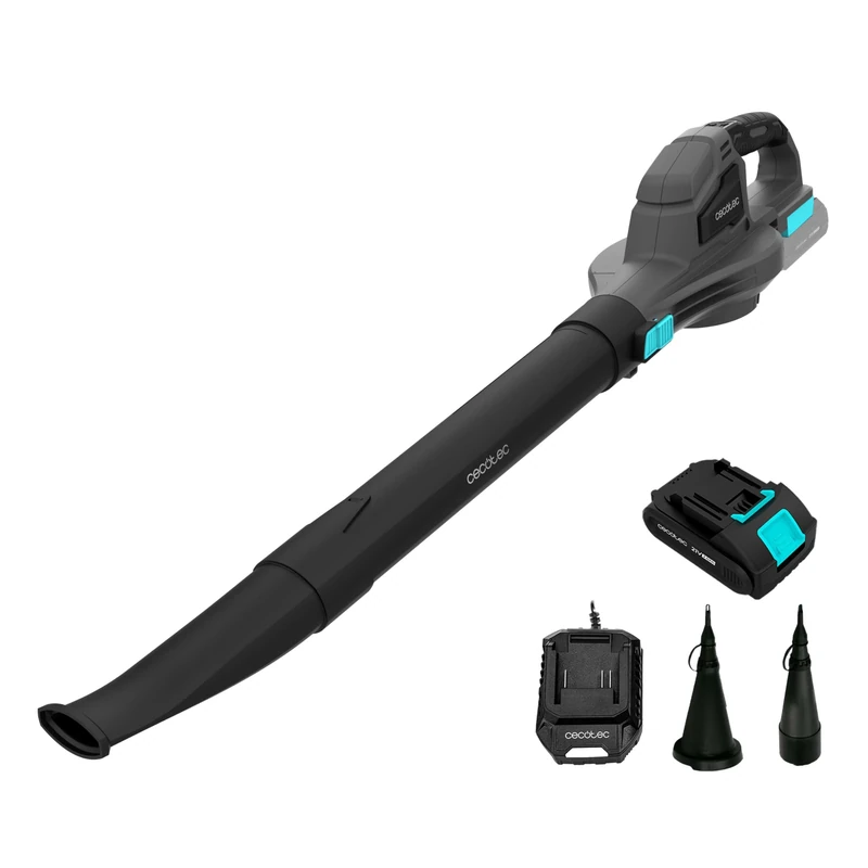 Cecotec Airforce 2500 Agile 21V Ultralight Battery Blower. Speed up to 240 km/h, Volume 235m³/h, Adjustable Speed, Inflation Accessories and Long Range Tube - Image 1