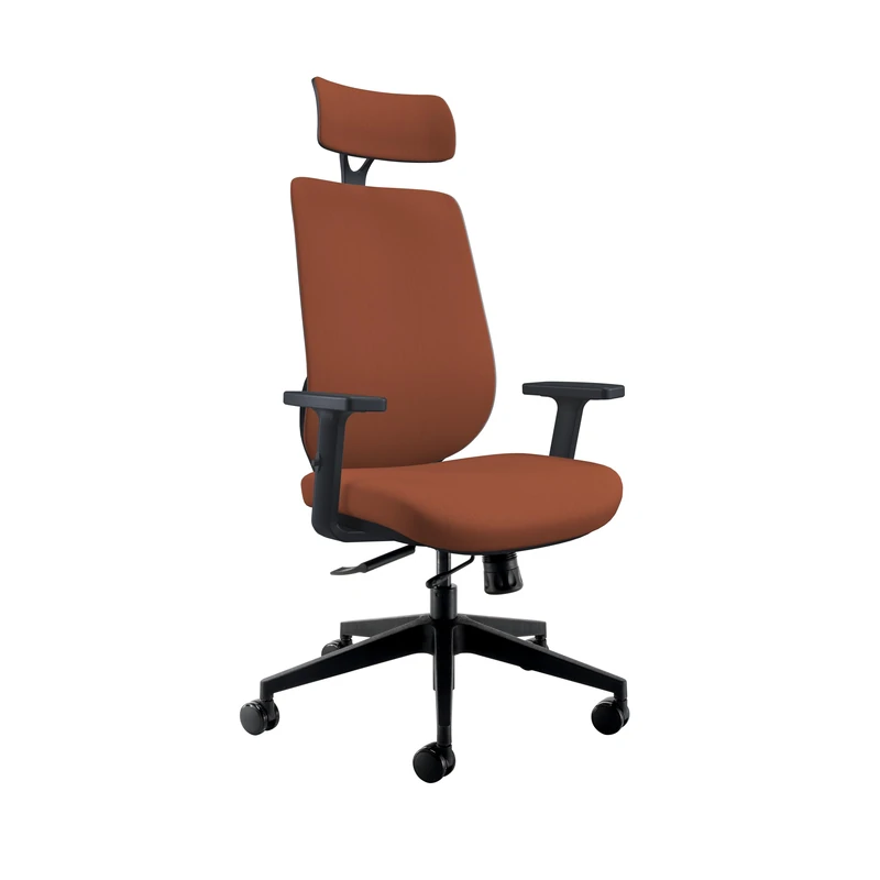 MALDINI HIGH BACK OFFICE CHAIR | ORANGE/BLACK