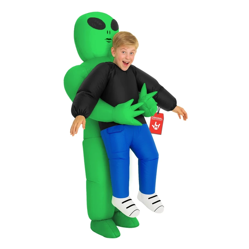 Morph Alien Costume Kids, Inflatable Alien Carrying Kid Costumes, Blow Up Costumes Kid, Inflatable Costume Kids
