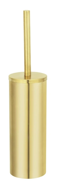 Mod. Orea Toilet Brush Set Stainless Steel Freestanding with Toilet Brush and Removable Inner Container Diameter 9 cm Matte Gold Dimensions Diameter 9 x 40.5 cm