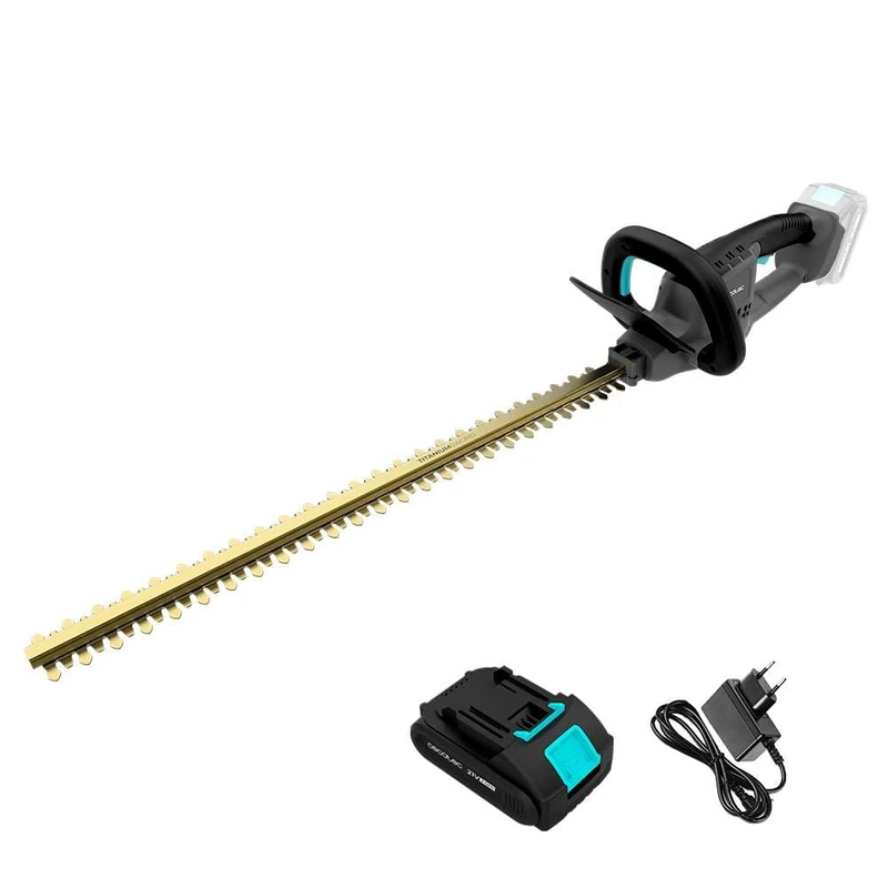 Cecotec TitaniumSword 6100 XL Freemove Titanium Hedge Trimmer Titanium Blades Laser 61 cm 21 V Battery Brushless Motor Double Safety Branch Cutting