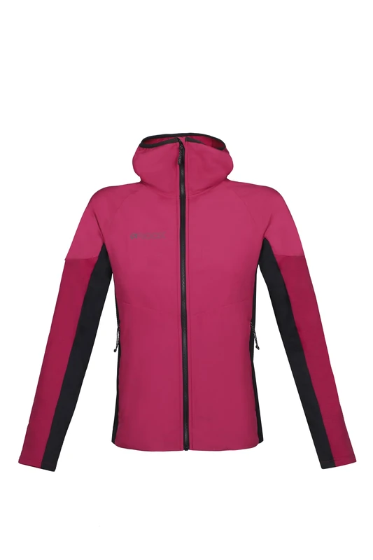 Rock Experience Women's South Face Hoodie Hybrid Woman Jacket Technical Windbreaker, Black, XS