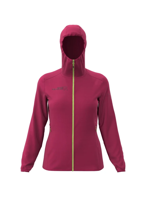 Rock Experience Women's Ofen Hoodie Softshell Woman Jacket Technical, Windproof, Green, M