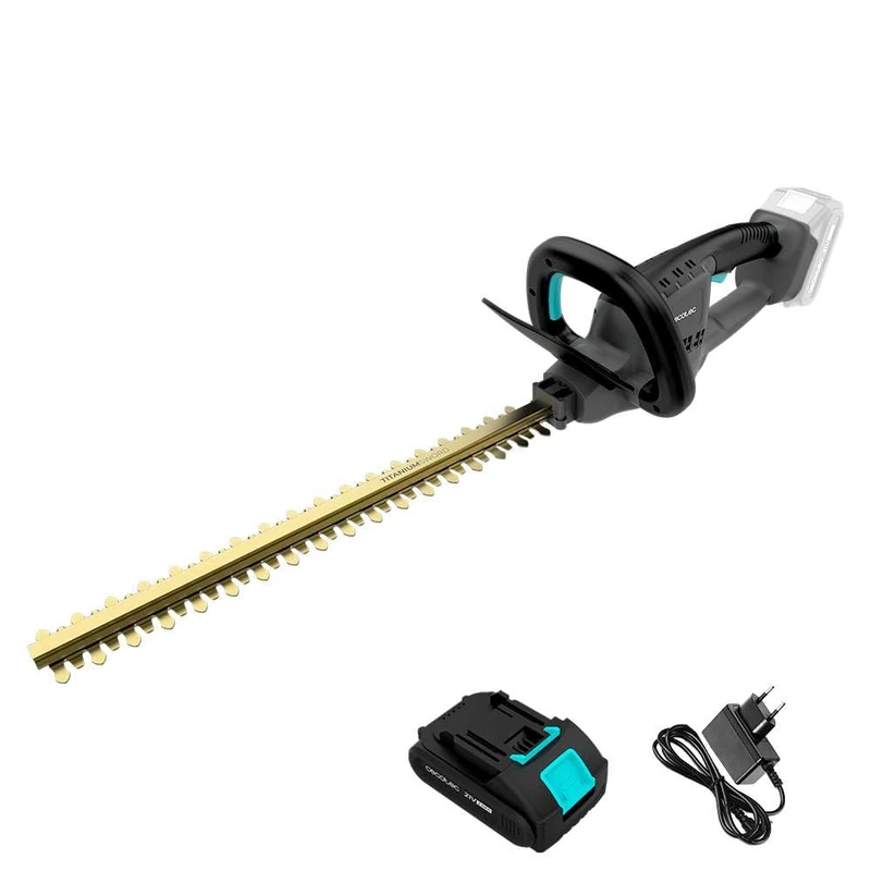 Cecotec TitaniumSword 4500 Freemove Cordless Lawn Mower and Hedge Trimmer. 45 cm. Brushless Motor 21 V. Double Safety. Branches 16 mm. Power and Duration for Safe and Effective Pruning