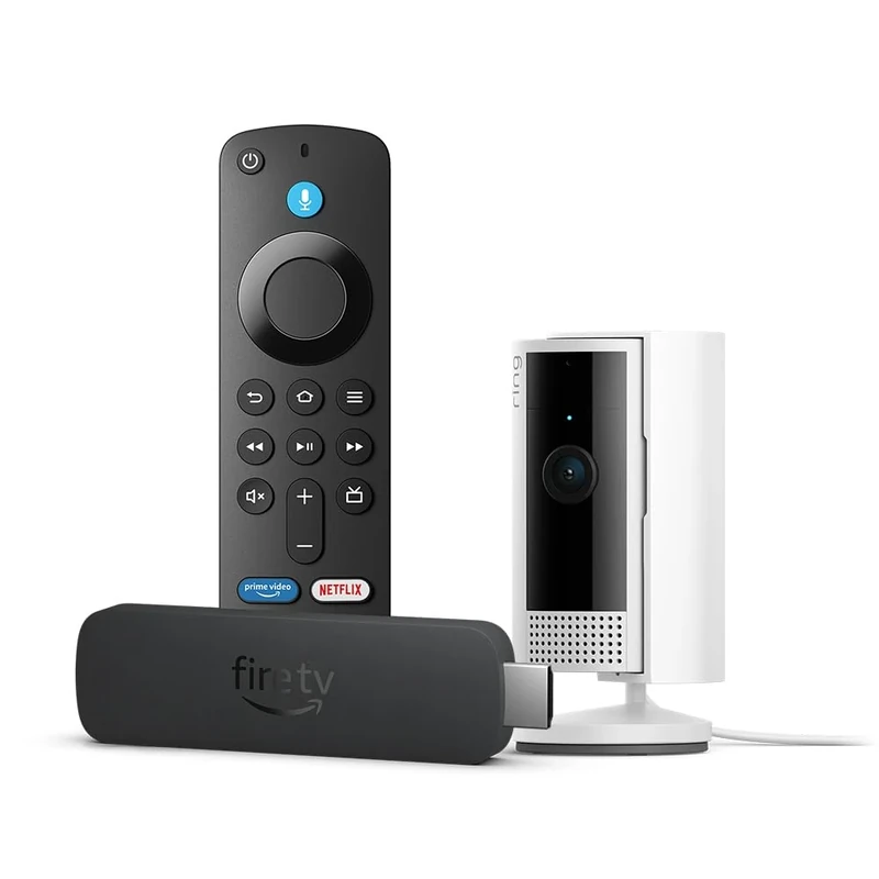 Amazon Fire TV Stick 4K (Newest gen) + Ring Indoor Camera (2nd Gen) - Image 1