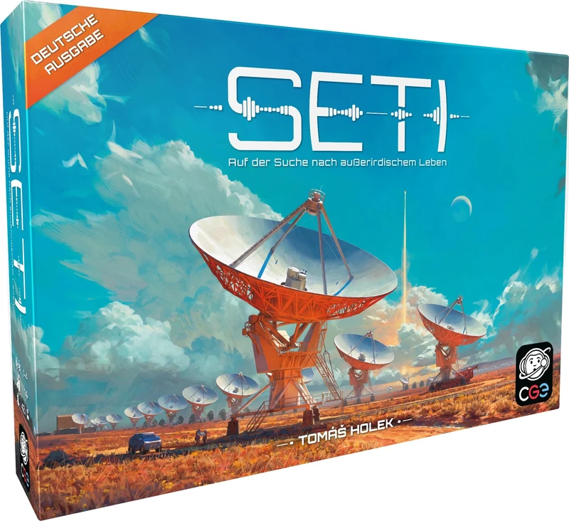 CGE Czech Games Edition SETI: Looking for Extraterrestrial Life - Astronomical Board Game in Space - Strategic Sci-Fi Exploration Game in the Cosmos - German - 1-4 Players - from 14 Years