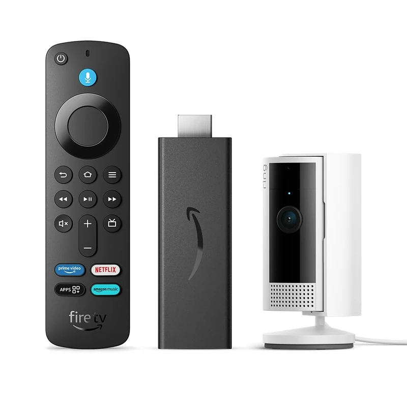 Amazon Fire TV Stick HD (Newest gen) + Ring Indoor Camera (2nd Gen) - Image 1