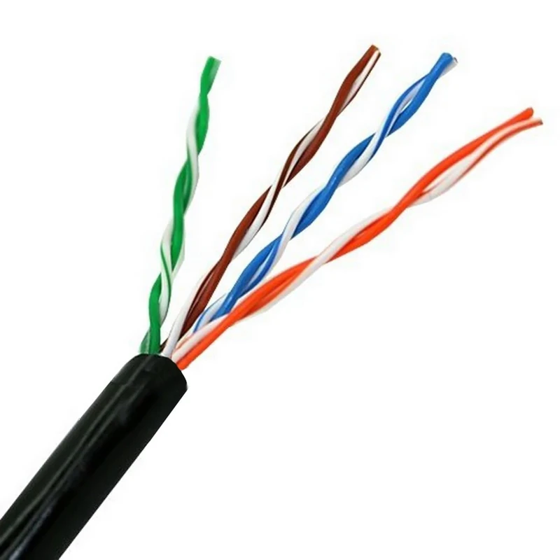 VoltShine RJ45 Cat.5e UTP Rigid AWG24 Outdoor Network Cable 305 m, Ideal for High Performance Network Connections and Outdoor Environments.