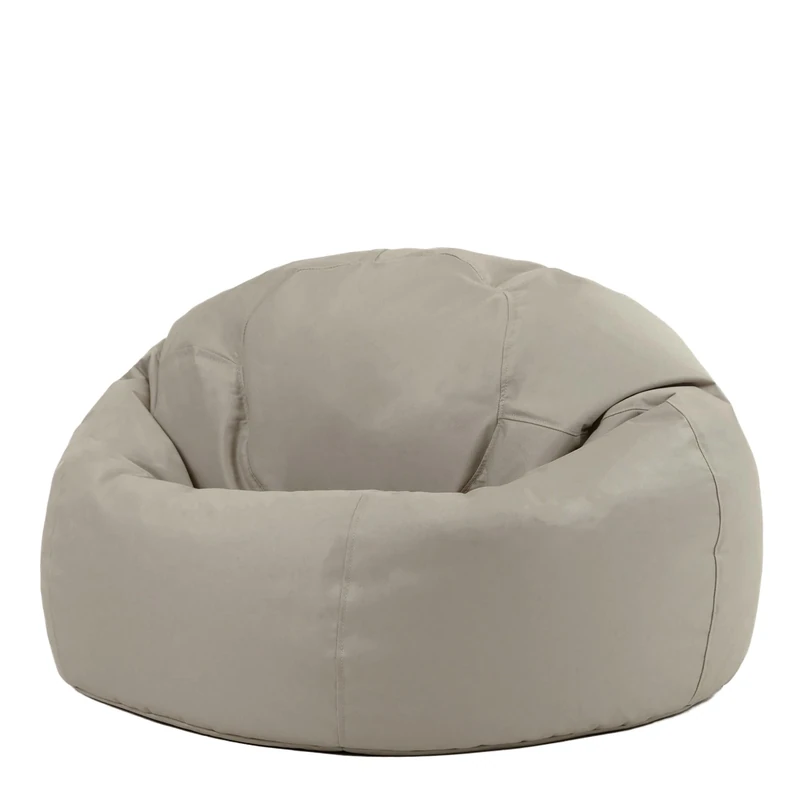 Bean Bag Bazaar Kingston Gaming Beanbag, Stone Beige, Water Resistant Fabric, Large Bean Bag for Indoor and Outdoor Use with Filling Included, Floor Chair, Gaming, Bedroom, Living Room, Garden