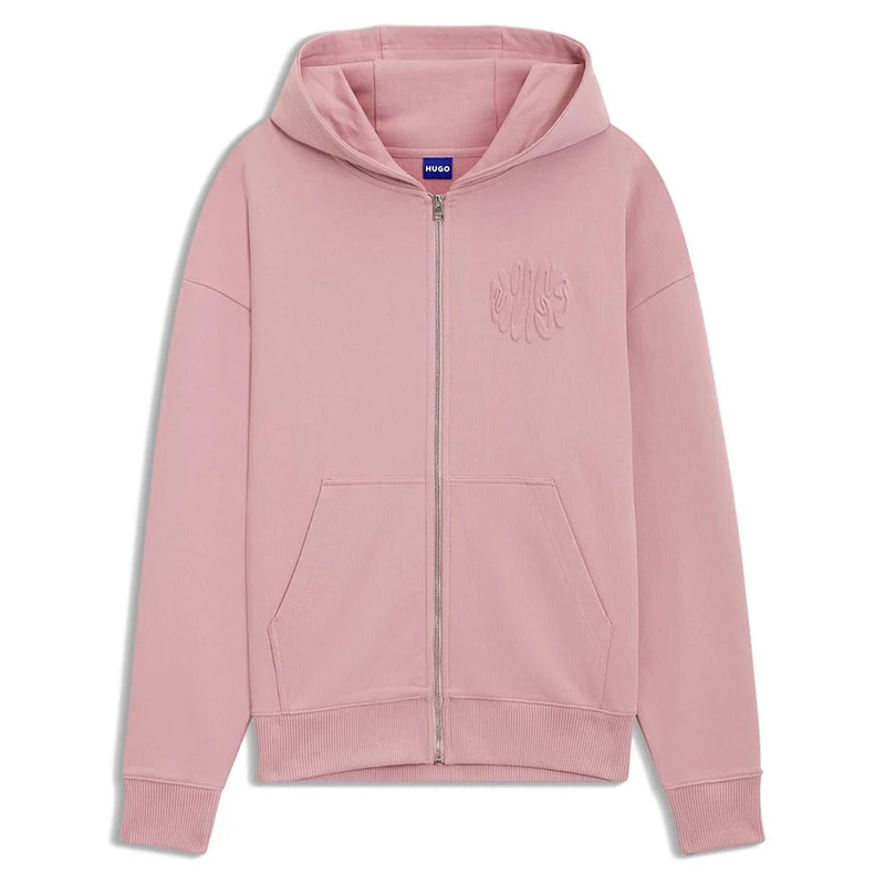 HUGO Women's Sweatshirt, Light/Pastel Pink 681, XS